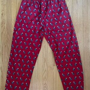 Ralph Lauren Red Pajama Pants with Bear Pattern